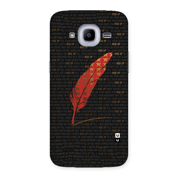 Rise Up Feather Back Case for Samsung Galaxy J2 2016